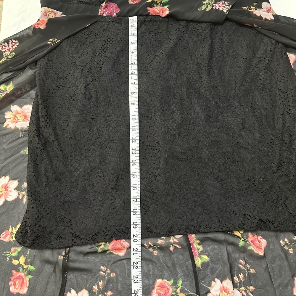 Torrid Insider Floral Lace Bustier Maxi Dress 4X 26 Goth Cottagecore Romantic - Picture 7 of 13